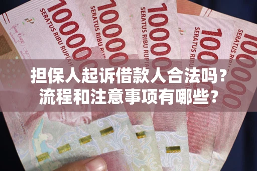 武汉担保人起诉借款人合法吗？流程和注意事项有哪些？