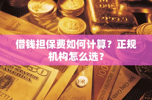 武汉借钱担保费如何计算？正规机构怎么选？
