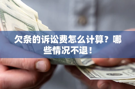 武汉欠条的诉讼费怎么计算？哪些情况不退！