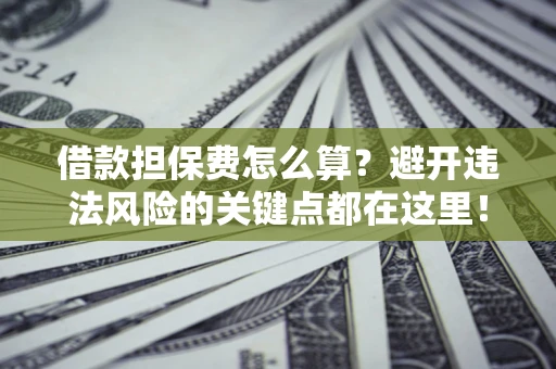 武汉借款担保费怎么算？避开违法风险的关键点都在这里！