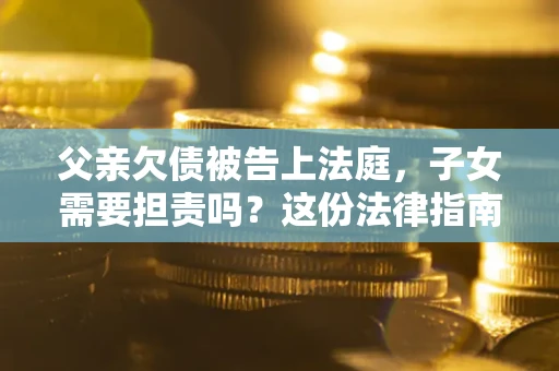 武汉父亲欠债被告上法庭，子女需要担责吗？这份法律指南必须看完