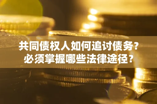武汉共同债权人如何追讨债务？必须掌握哪些法律途径？