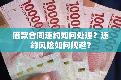 武汉借款合同违约如何处理？违约风险如何规避？