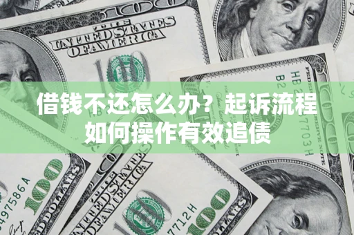 武汉借钱不还怎么办？起诉流程如何操作有效追债