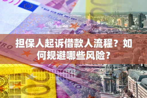 武汉担保人起诉借款人流程？如何规避哪些风险？