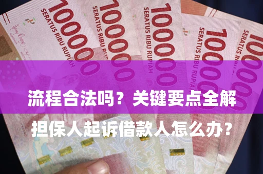 武汉

担保人起诉借款人怎么办？流程合法吗？关键要点全解析