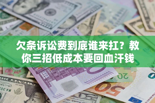 武汉欠条诉讼费到底谁来扛？教你三招低成本要回血汗钱